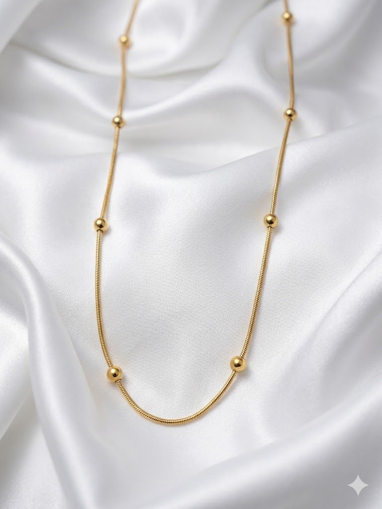 Auraa Classic Gold Bead Neckchain